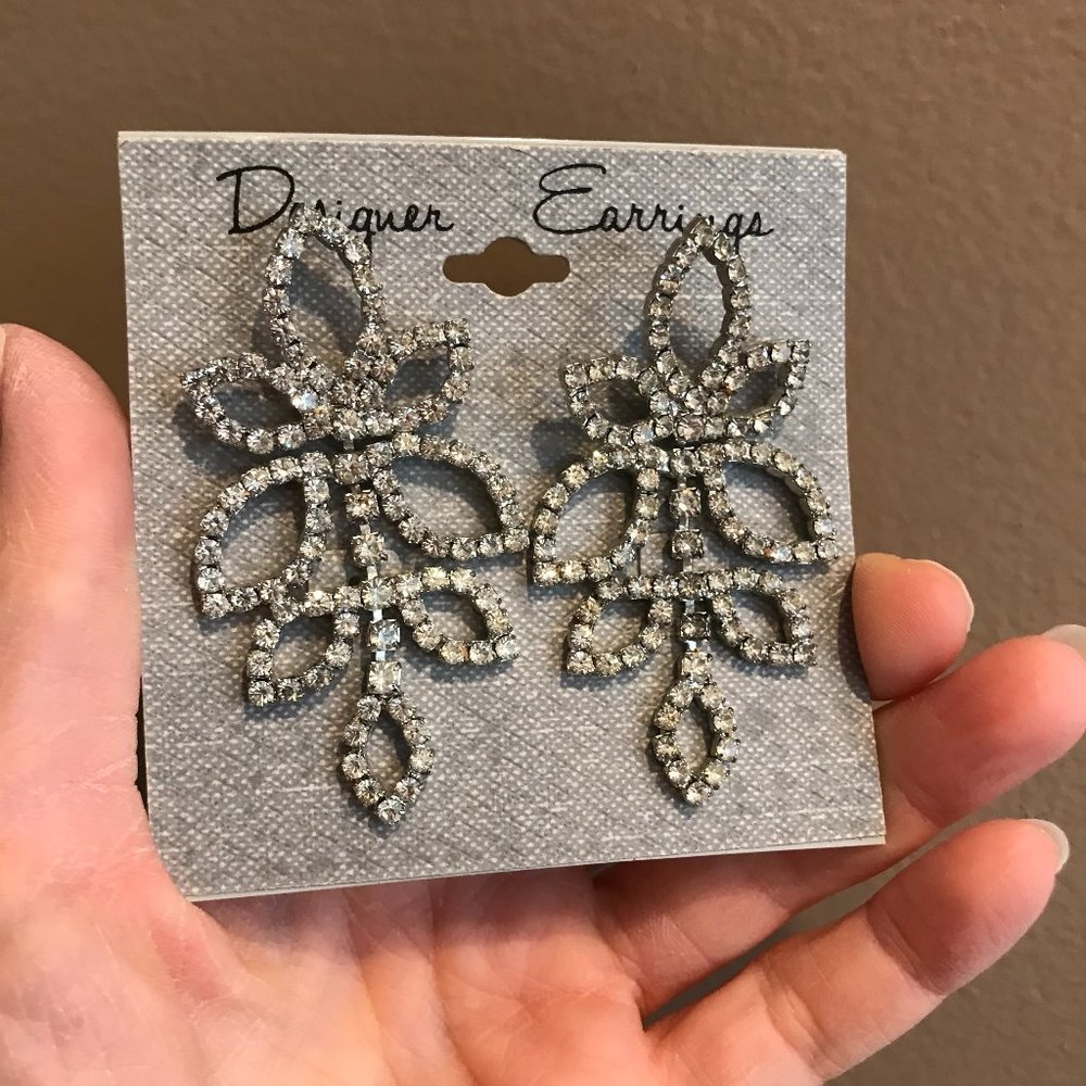 Rhinestone earrings